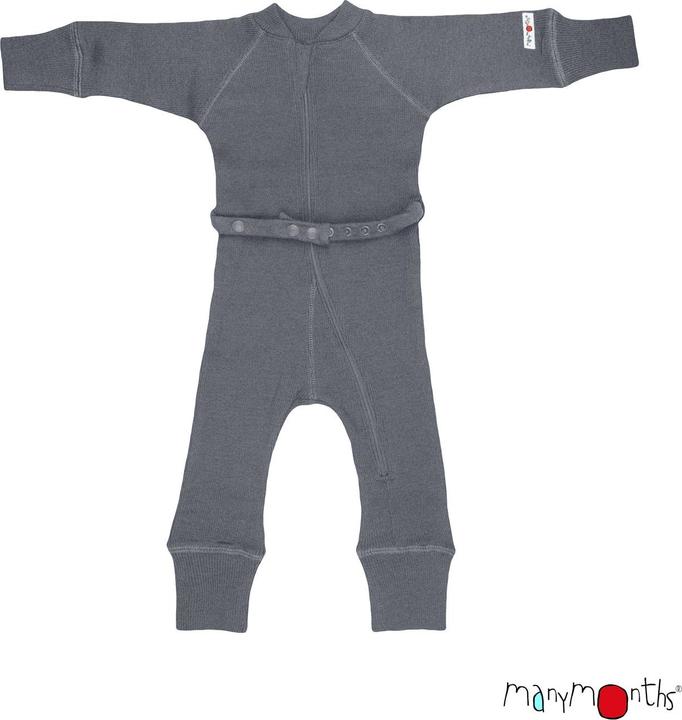 Actual product image ManyMonths Wool overall - Elephant grey (L, XS)