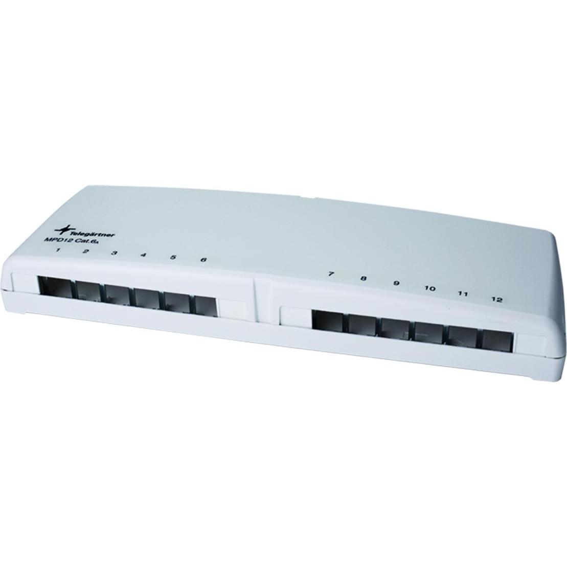 Telegärtner Mini Distributor MPD12 AMJ/UMJ TH35/AP, Server Zubehör, Weiss