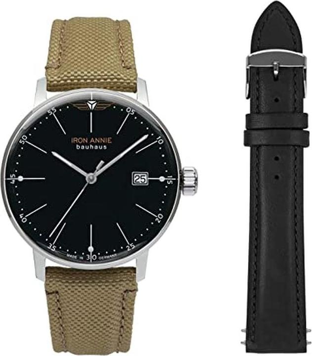 Iron Annie Classic Analog Wristwatch with Luminous Hands and Date Display (Analogue wristwatch, 40 mm)