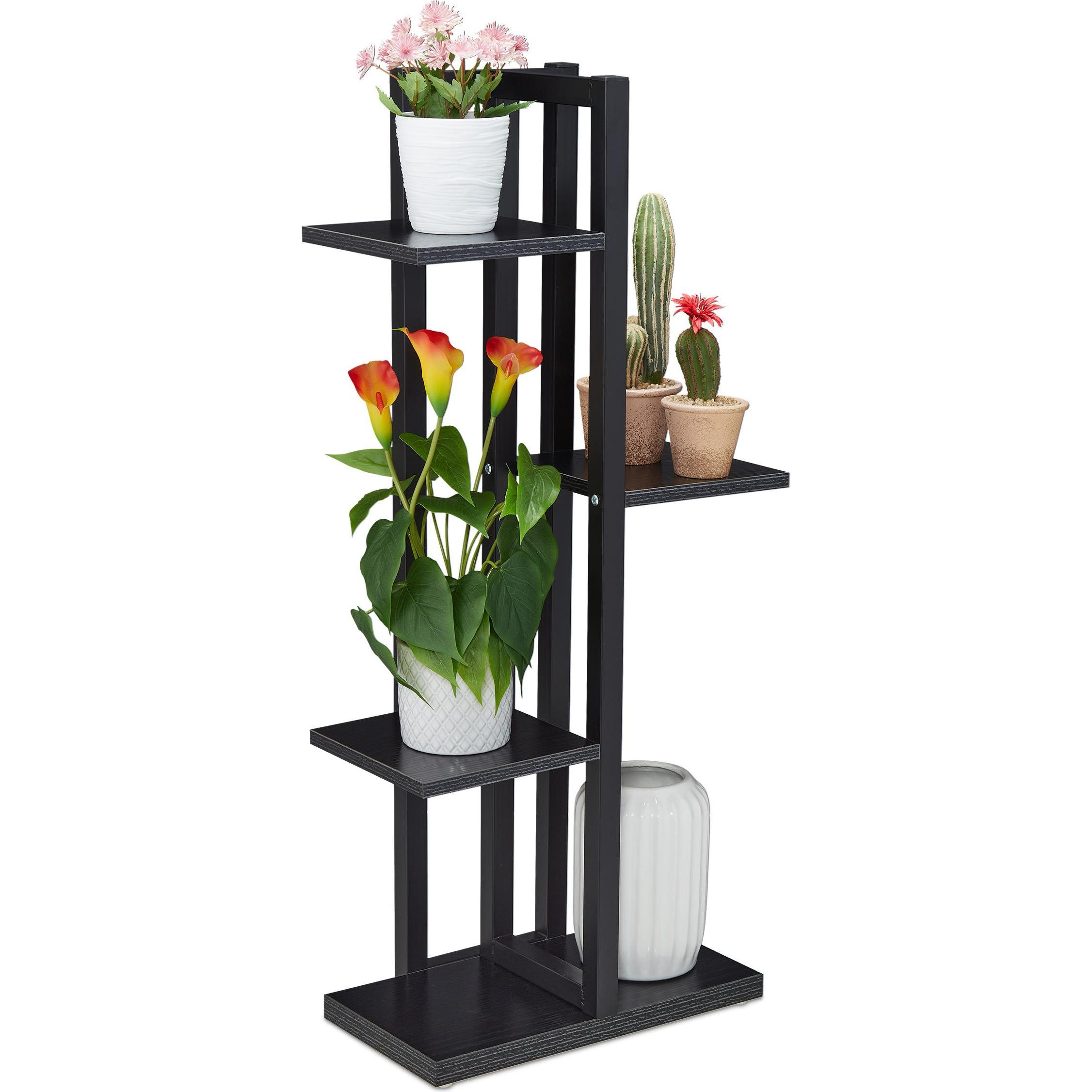 Relaxdays, Pflanzenständer + Blumentreppe, Blumenregal