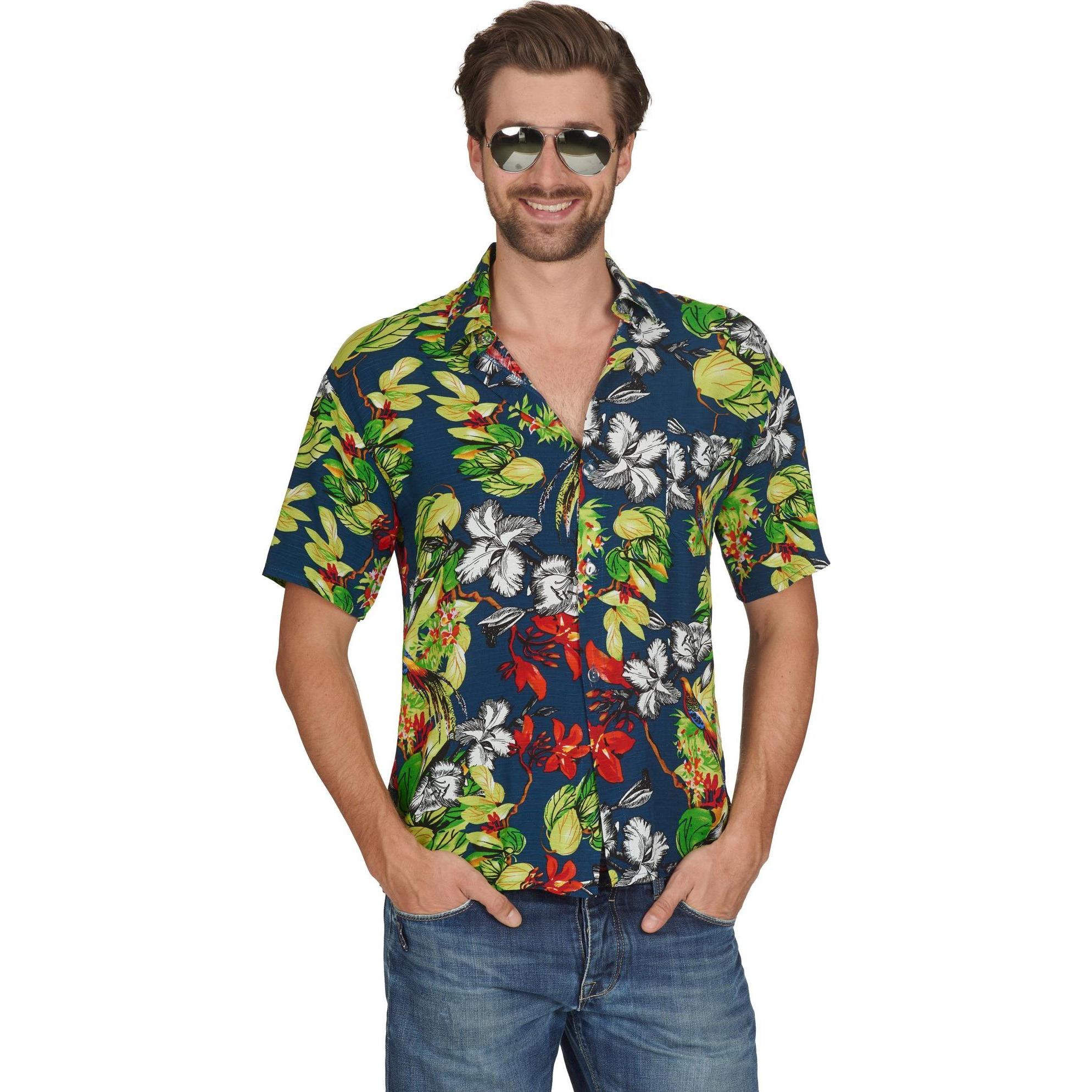 Fasnacht Hawaii - Hemd durchgeknöpft (58, 60)