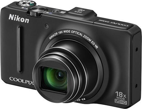 Nikon Coolpix S9300, 16MP, 18x Zoom, FullHD, Black (16 Mpx, 1/2,3'')