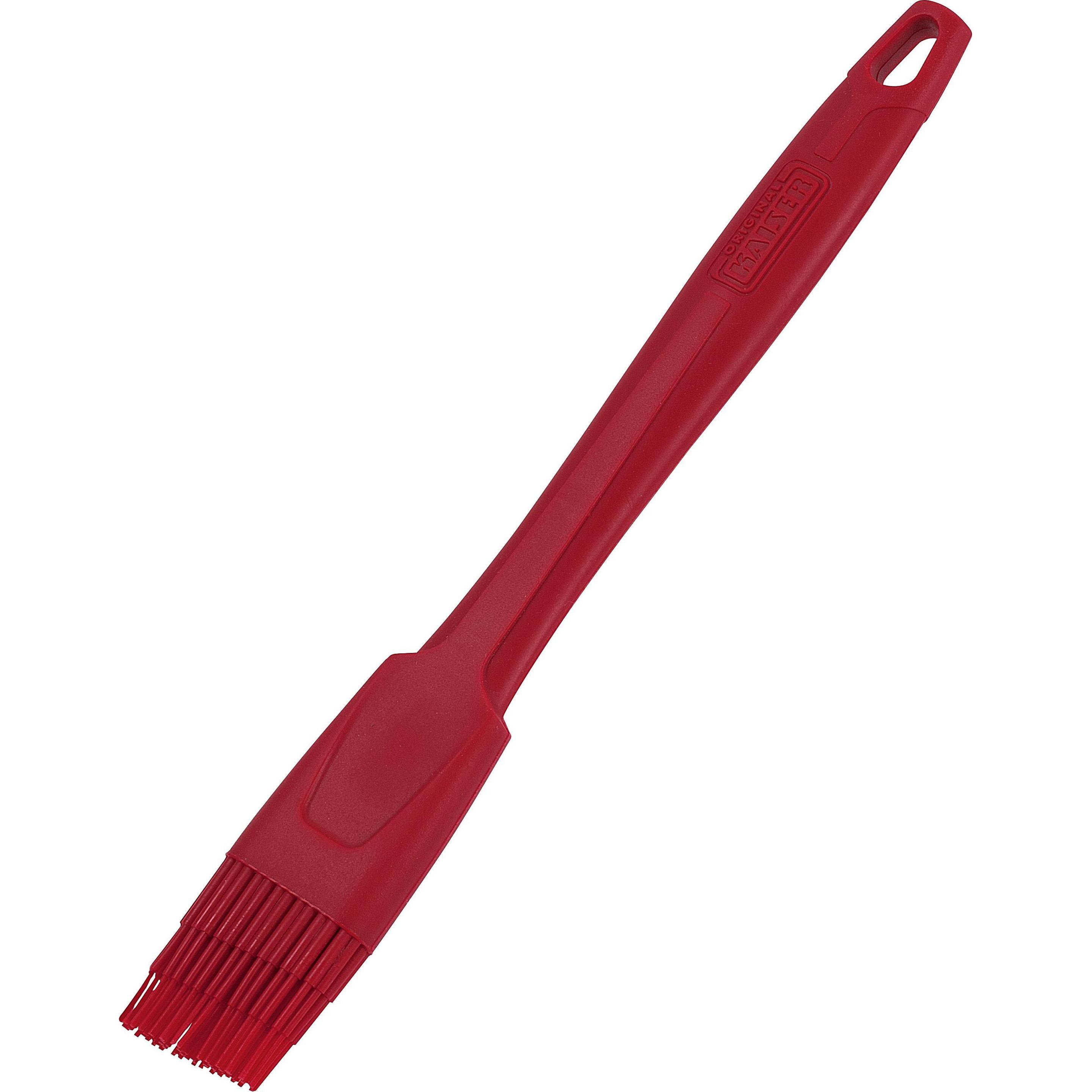 Thumbnail - Kaiser Brat- und Backpinsel schmal 32cm Original Kaiserflex Red 100% Silikon, Backutensilien, Rot