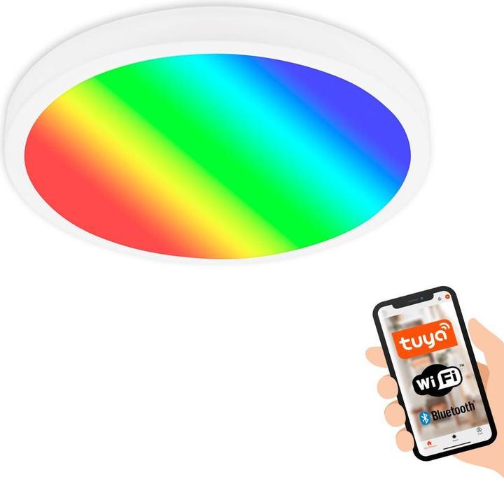 Produktbild Briloner WiFi TUYA + Bluetooth RGB/W CCT LED Panel, LED/21W (2100 lm)