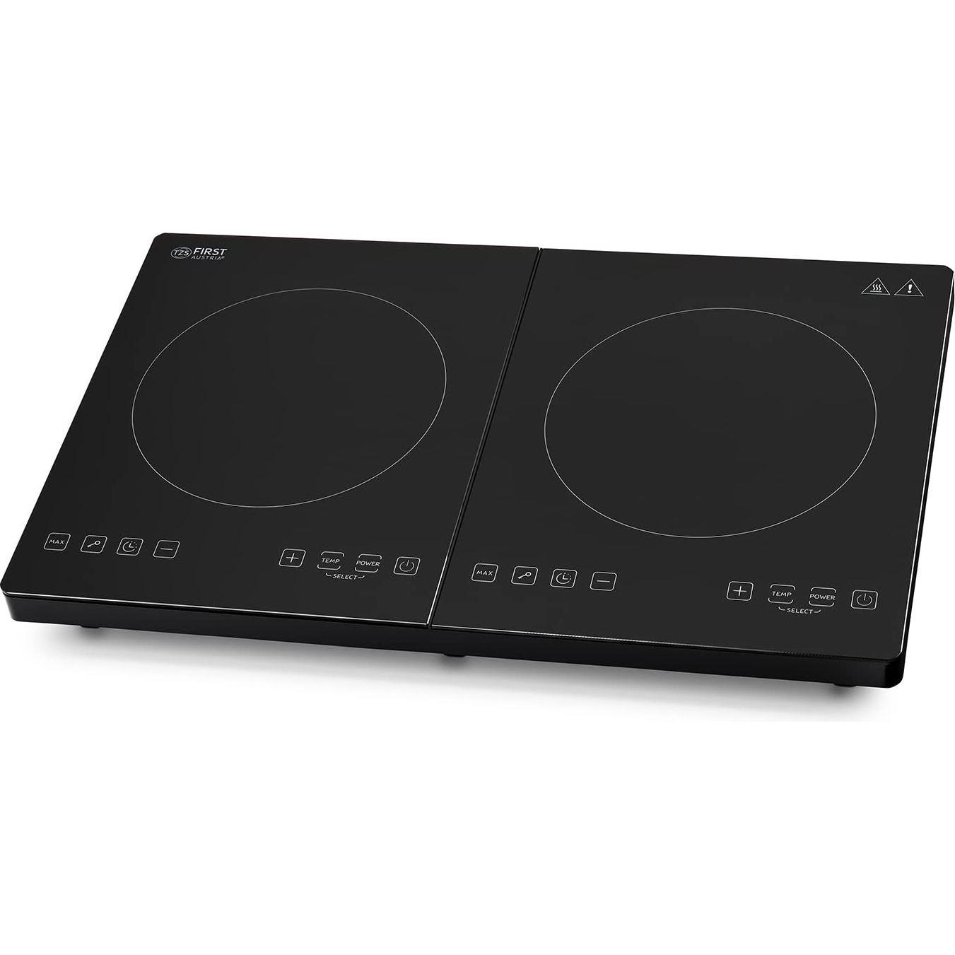 First Electric induction hob 2d. FA-5095-4, Kochplatte, Schwarz