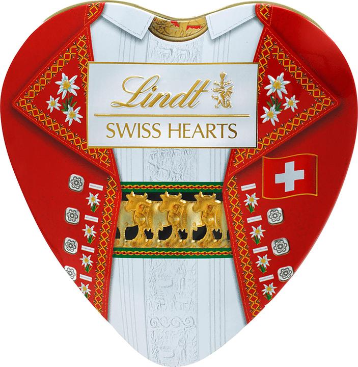 Image du produit Lindt Souvenir Coeurs Lait Boîte Coeur Edition Costume Traditionnel (90 g)
