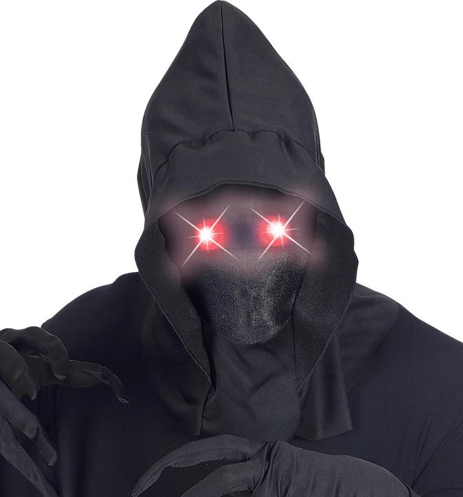 Widmann Maske mit Kapuze und leuchtenden Augen