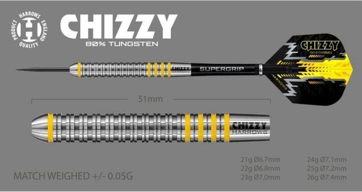 Immagine prodotto Harrows Chizzy Darts 80% Steeltip