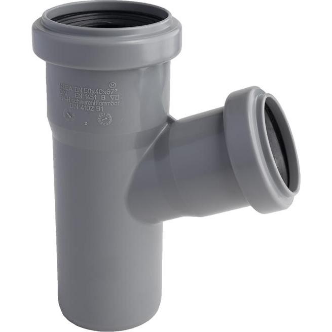 Magnaplast, Zubehör Sanitärinstallation, TEE INTERNAL D50/40X67