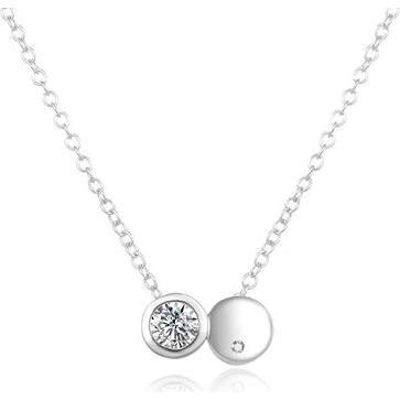 Beneto, Halsschmuck, Fine silver necklace with zircons AGS867 / 47 (L)