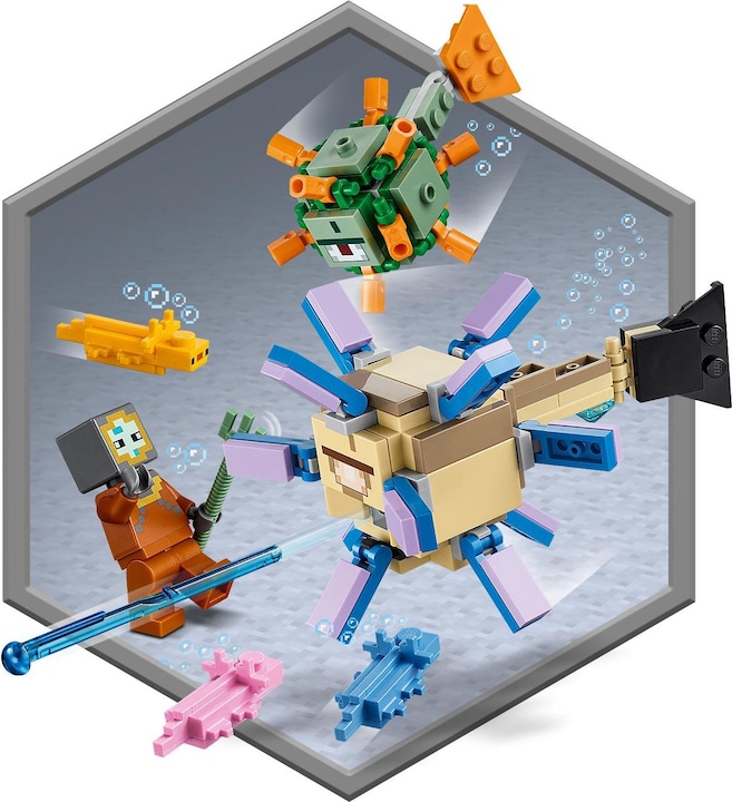 Actual product image LEGO The Guardians' Duel (21180, LEGO Minecraft)
