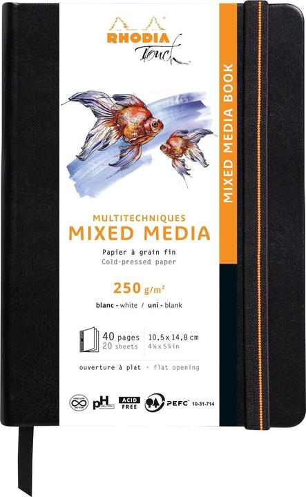 Produktbild Rhodia Touch Mixed Media Book (A6, Harter Einband)