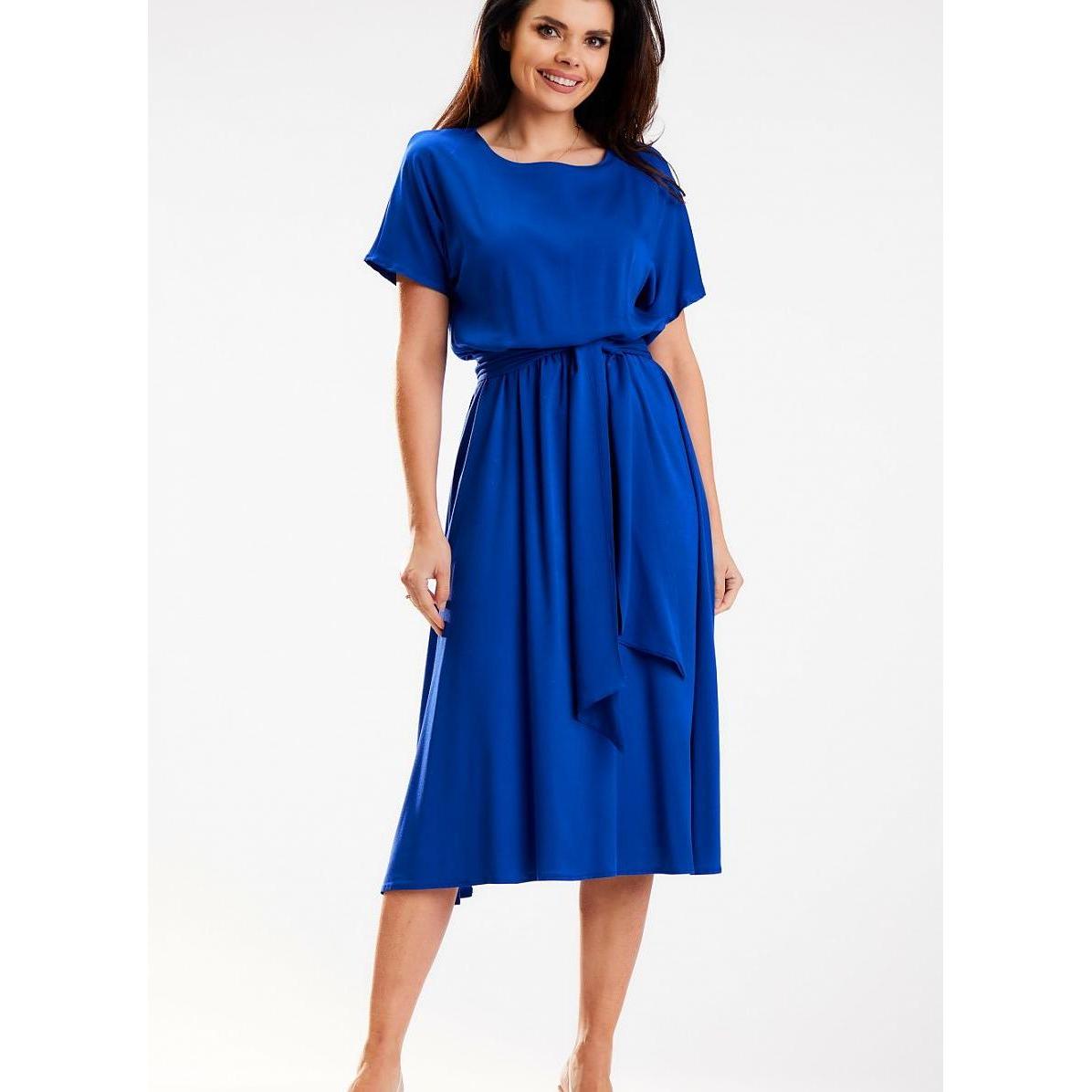 Awama, Damen, Kleider, Alltagskleid, Blau, (S)