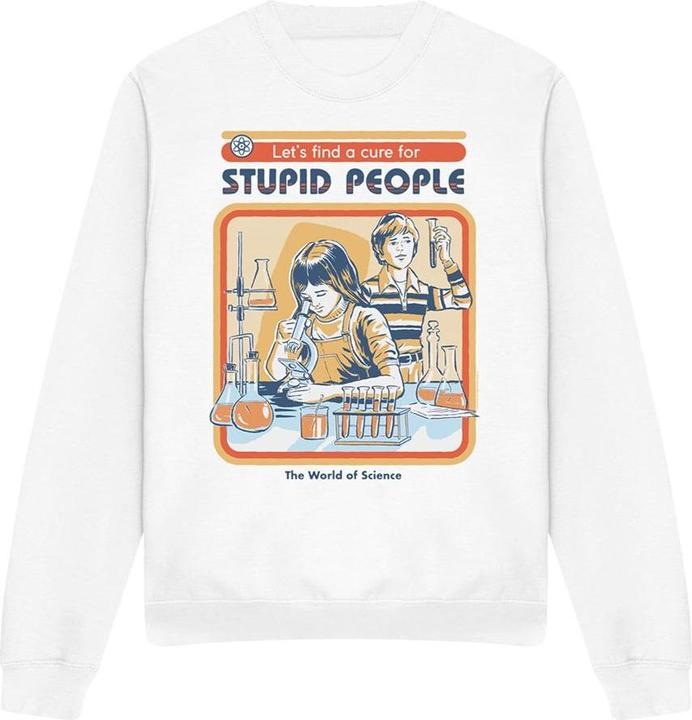 Produktbild Steven Rhodes Let's Find A Cure For Stupid People Sweatshirt (L)