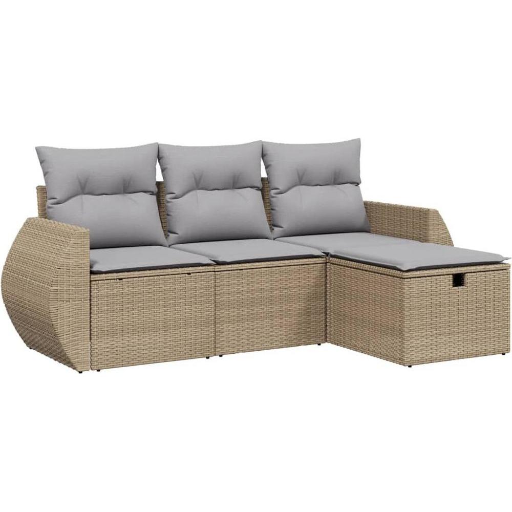 VidaXL, Gartenlounge, 10-tlg. Garten-Lounge-Set mit Kissen