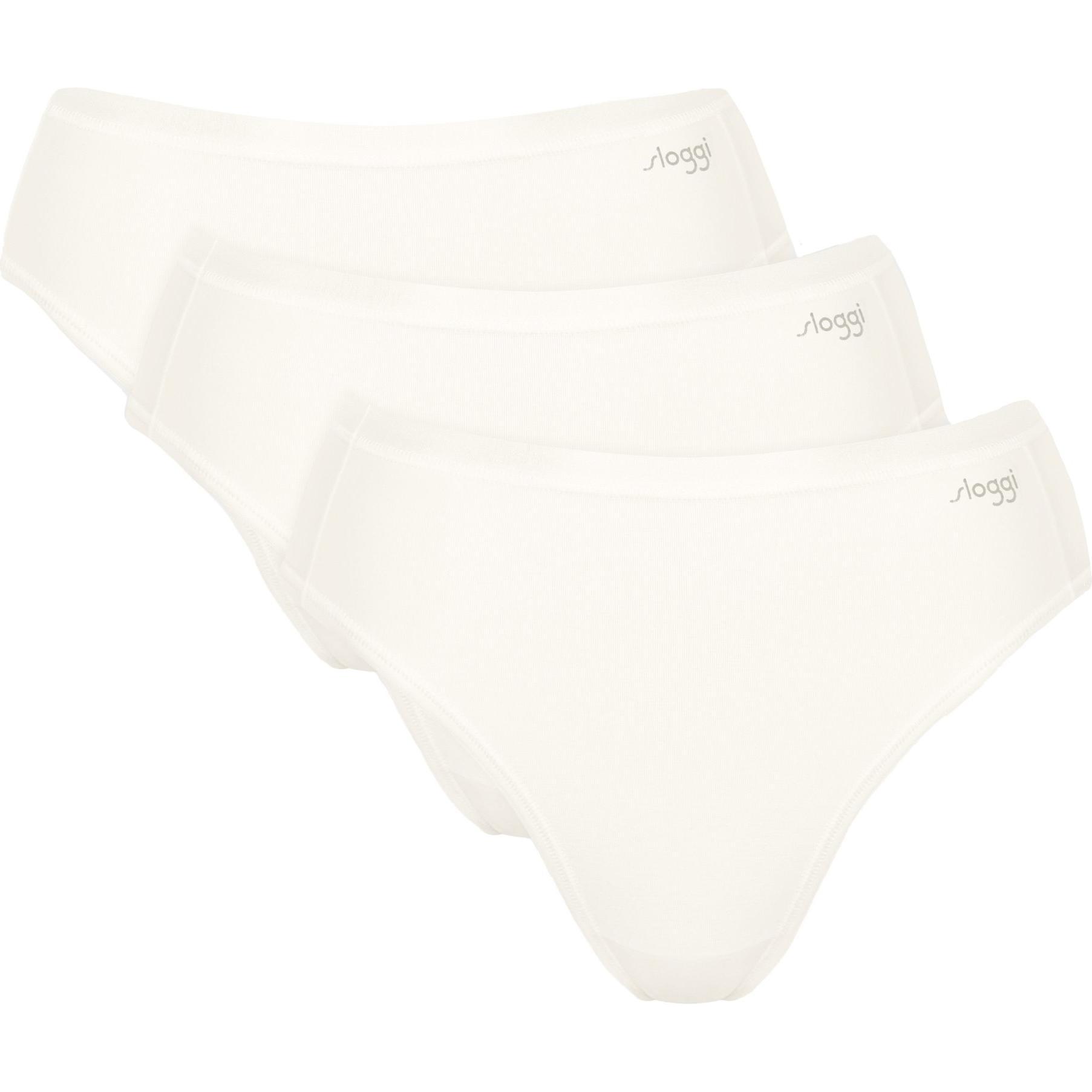 Sloggi, Damen, Unterhosen, 3er Pack GO Daily Cotton Tai Slip, Weiss, (XL, 3er Pack)