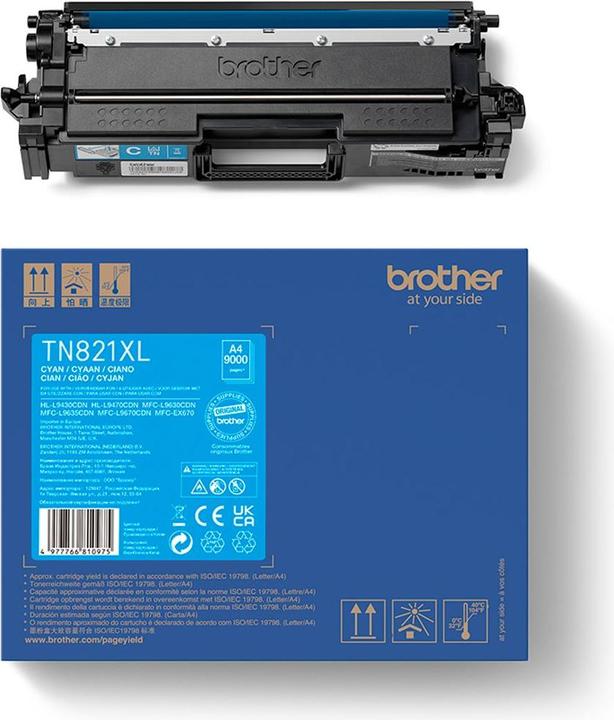 Produktbild Brother TN-821XLC Super High Yield Toner Cartridge for EC Prints (C)