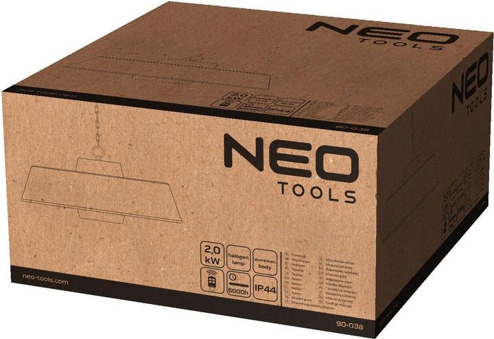 Productafbeelding Neo Tools Stralingselement (2000W plafondverwarmer, aluminium, met afstandsbediening, schakelaar (2000 W)