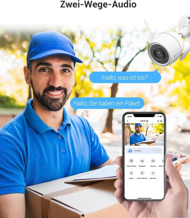 Image du produit EZVIZ 2K Outdoor WLAN IP Kamera