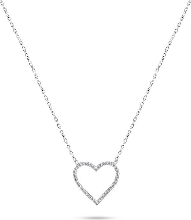 Immagine prodotto Brilio Argento - Collana a cuore in argento con zirconi NCL35W