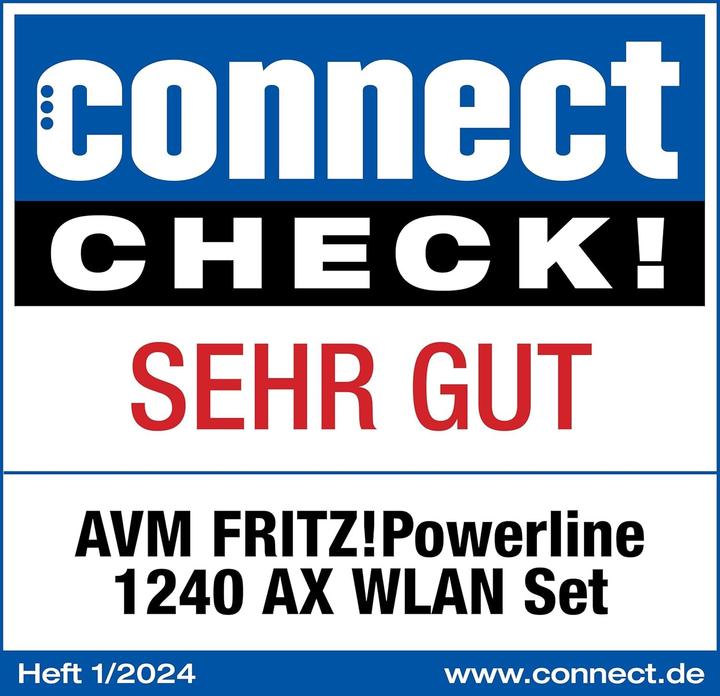 Actual product image FRITZ! Powerline 1240 AX WLAN Set (1200 Mbit/s)