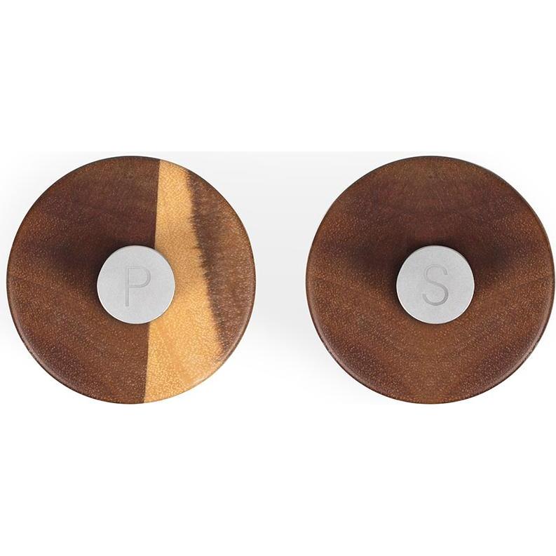 Thumbnail - Livoo Set aus 2 manuellen Salz- und Pfeffermüh, Pfeffermühle + Salzmühle, Braun