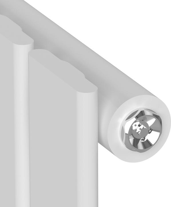 Actual product image Neu.Haus Designer radiator Nore White 60x60cm Single layer 459W