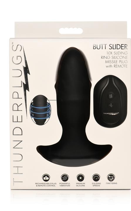 Actual product image Doc Johnson Butt Slider - Sliding Ring Silicone Missile Plug