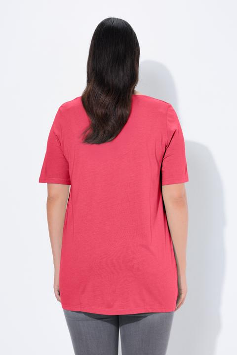 Actual product image Ulla Popken Essential Front Pleat Tee (62)