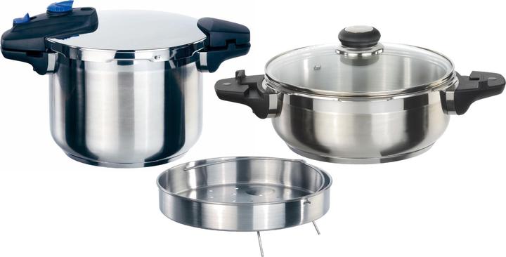 Produktbild GSW Schnellkochtopf-Set Biostar, Edelstahl, 6-teilig