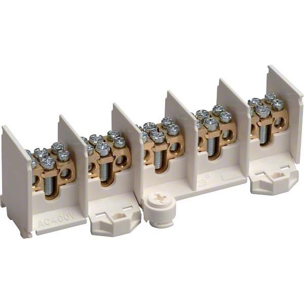 Hager, Verteilerschrank Zubehör, Hauptleitungsabzweigklemme K46N 90SL 5polig 80A 1,5-25qmm