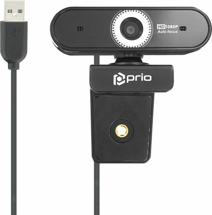 Produktbild prio Full HD 1080P Autofokus Webcam schwarz (2.07 Mpx)