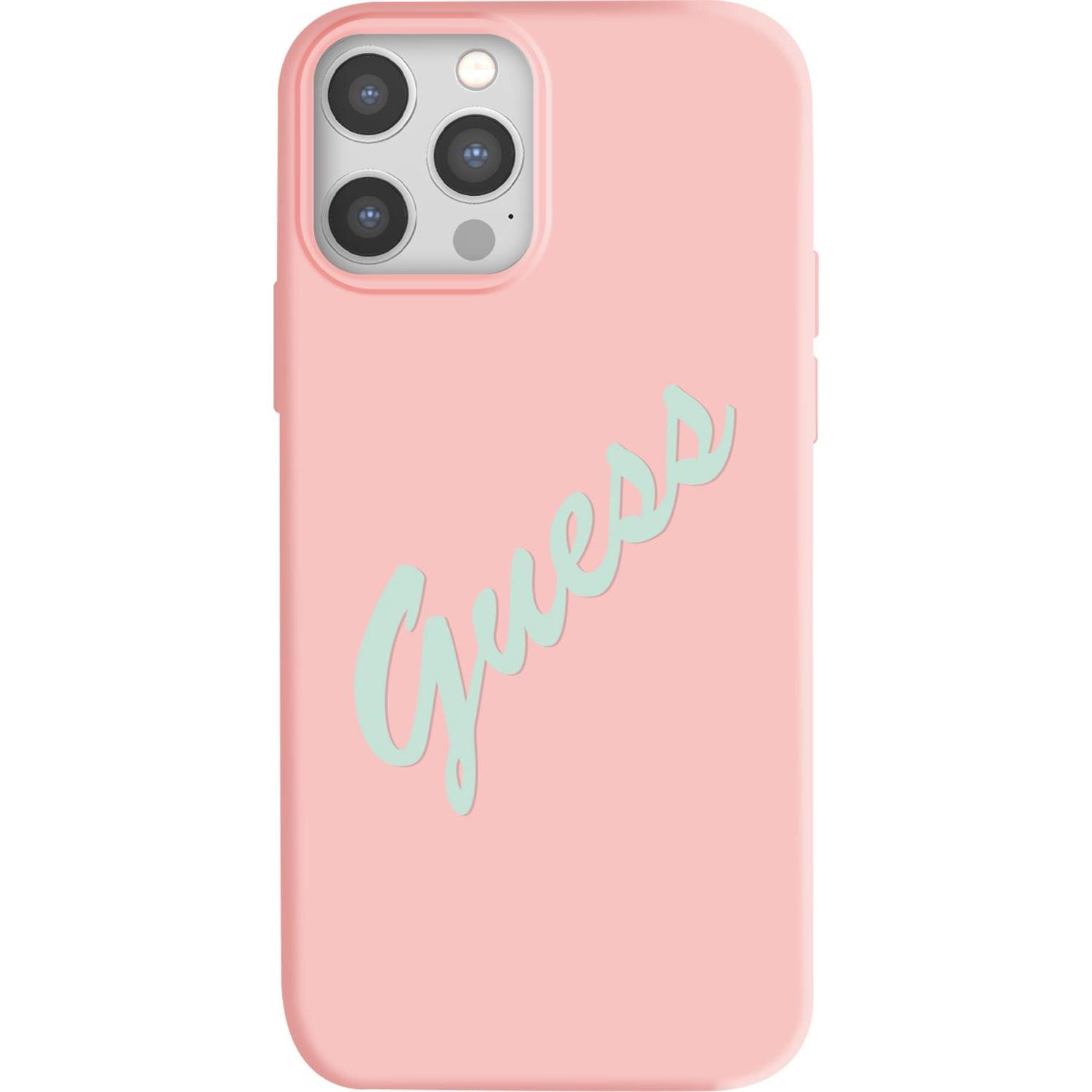 Thumbnail - Guess Hard Cover Silicone Vintage (Apple iPhone 12 Pro Max), Smartphone Hülle, Rosa