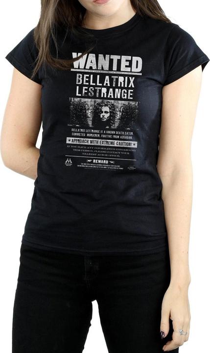 Immagine prodotto Maglietta in cotone da donna/ragazzo Bellatrix Lestrange Wanted Poster (XXL)