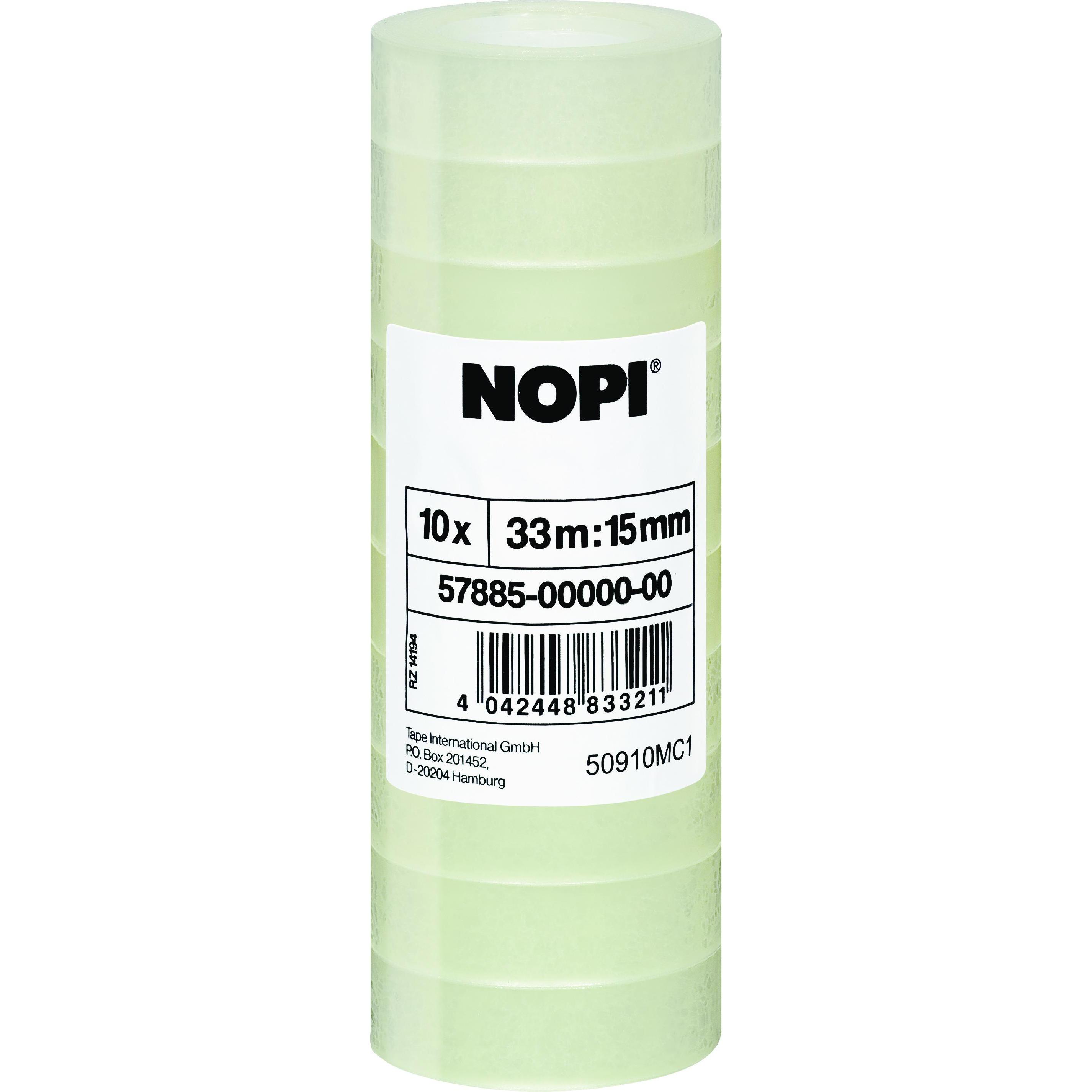 NOPI, Klebeband, 10x Klebeband (15 mm)