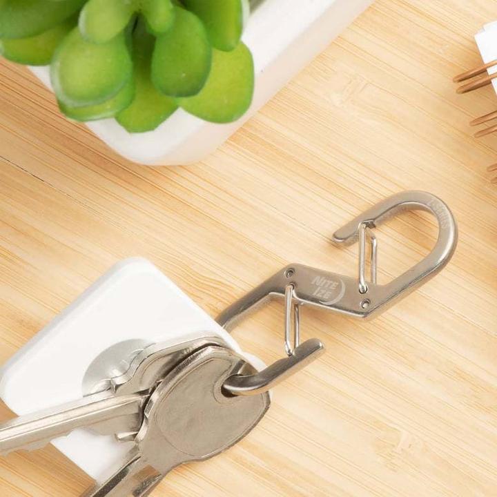 Actual product image Nite Ize ZSeries 1 Edelstahl-Doppelkarabiner