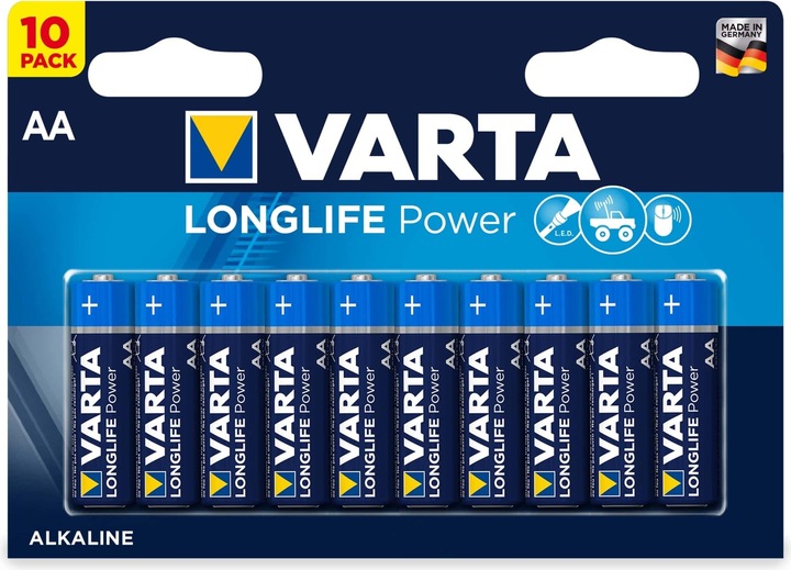 Image du produit Varta une puissance durable (10 pcs, AA, 2970 mAh)