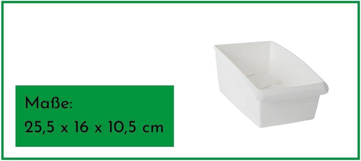 Produktbild Novaliv Medikamenten Organizer gross Hausapotheke - 25 x 16 cm WEISS mit Abtrennung - Medikamentenbox