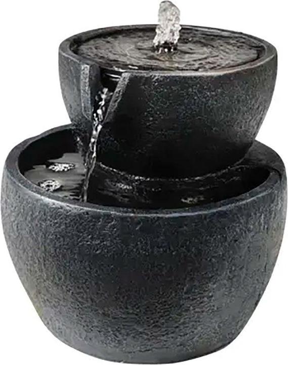 Lumineo Polyresin solar fountain, for outdoors ip68, ø20 x 20,5 cm