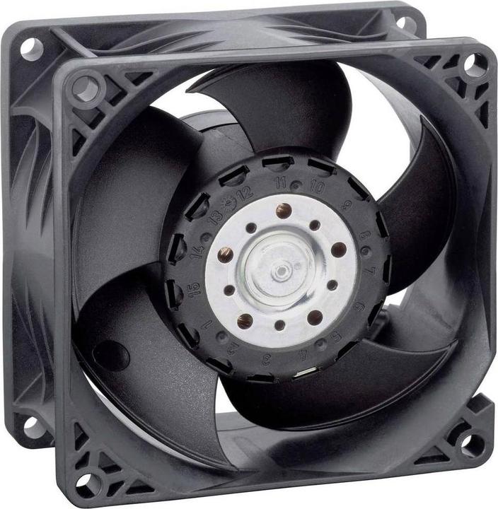 Actual product image Papst EBM 8218 JN Axial fan 48 V/DC 132 m³/h (L x W x H) 80 x 80 x 38 mm (80 mm, 1 x)