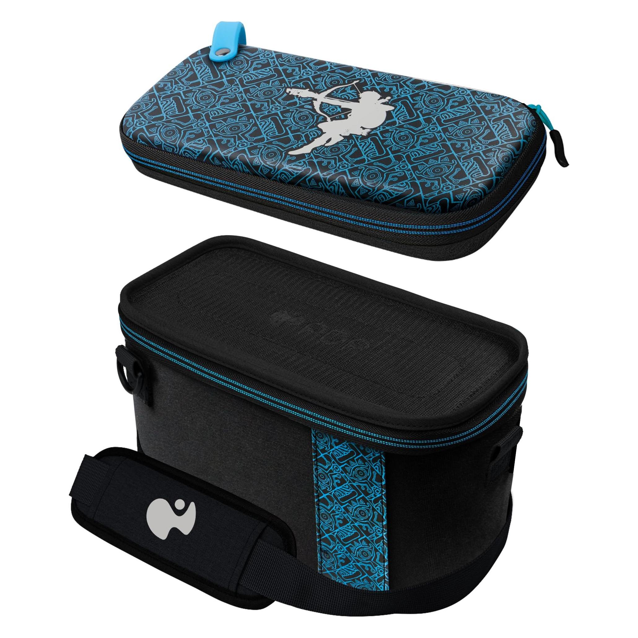 Pdp Overnight Case Sheikah Shoot (Switch), Weiteres Gaming Zubehör, Schwarz