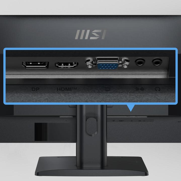 Actual product image MSI MON 27IPS FHD BK MM PIVOT PRO MP275PG 1MS 100HZ (1920 x 1080 pixels, 27")