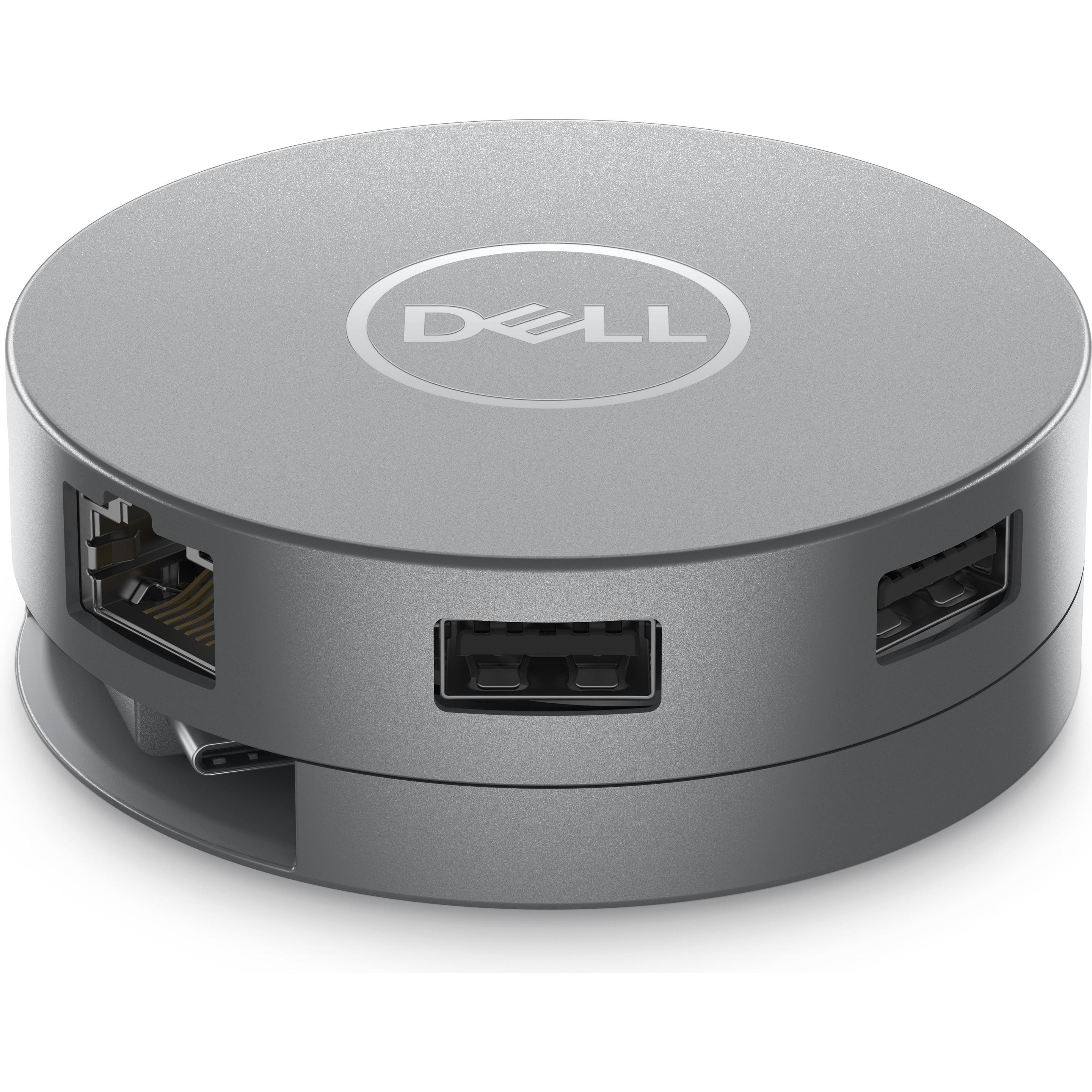 Dell DA305 (USB-C, 6 Ports), Dockingstation + USB Hub, Silber