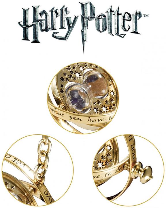 Produktbild Noble Collection Harry Potter Der Zeitumkehrer Sterling Silber vergoldet