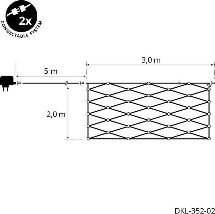 Immagine prodotto STT Rete luminosa a LED Angelo (3 m)