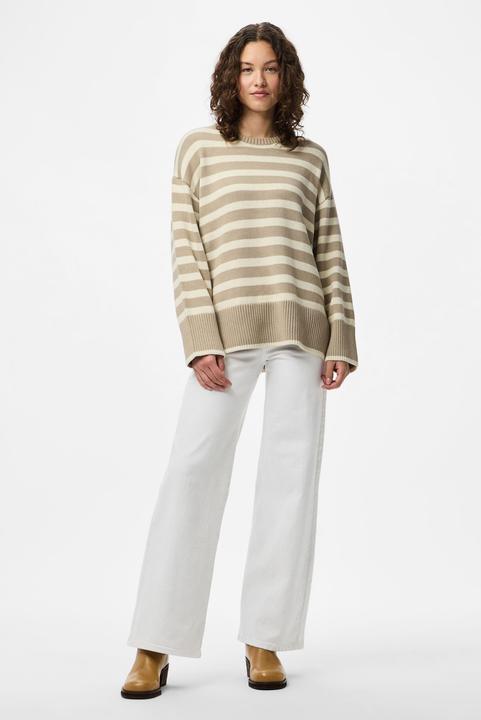 Image du produit Pieces Pcava Ls O-Neck Slit Knit Noos (XL)