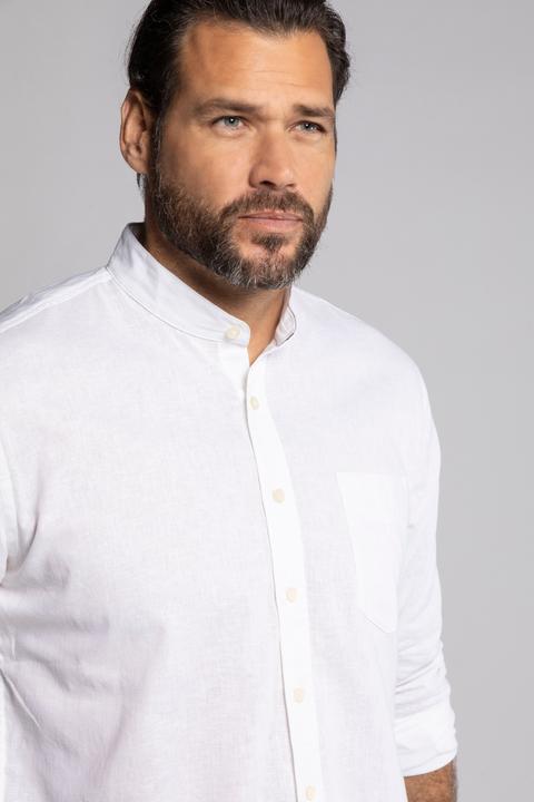 Actual product image JP1880 Long Sleeve Linen Blend Shirt (6XL)