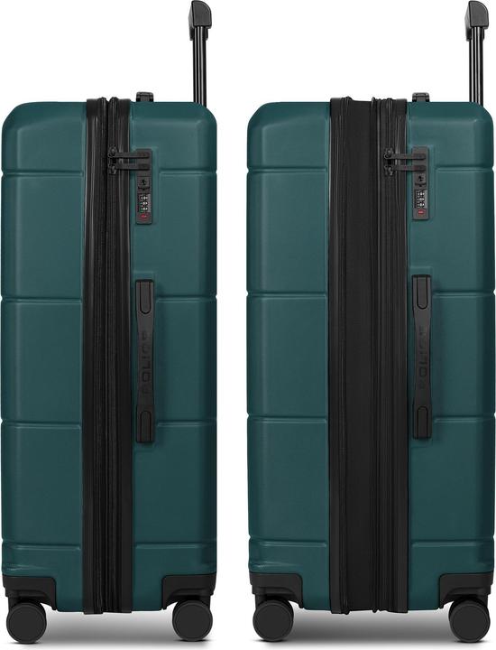 Produktbild Police London 4 Rollen Kofferset 3-teilig mit Dehnfalte (42 l)