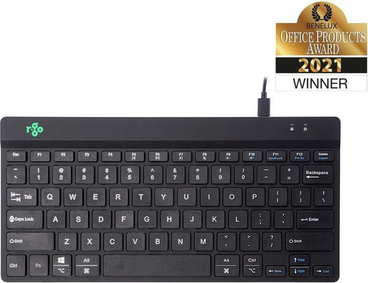 Produktbild R-Go Tools R-Go Compact Break Keyboard (US, Kabelgebunden)