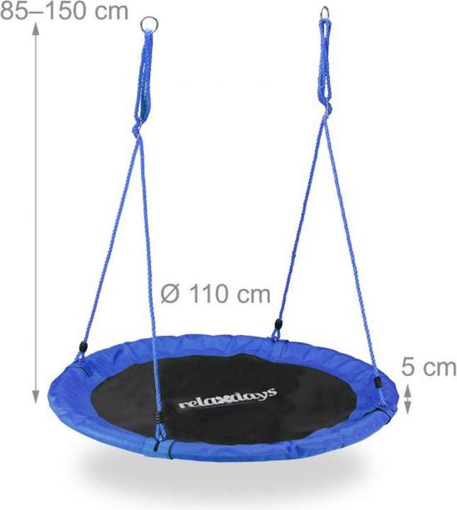 Actual product image Relaxdays 110 cm Nest Swing